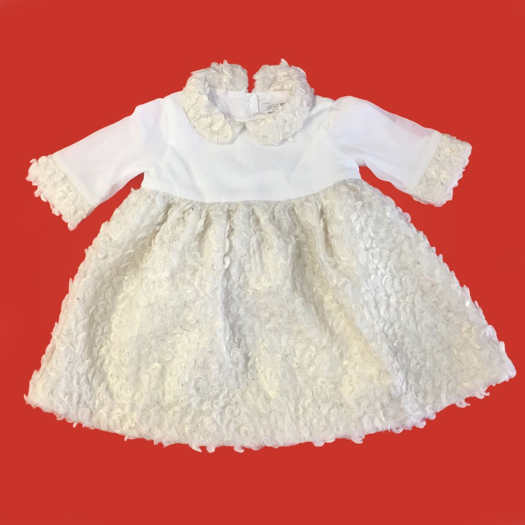 Abito Elegante in Boucle Neonata Bianco-Oro Patachou 2133511 - PATACHOU - LuxuryKids