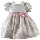 Abito Elegante in Panno e Tulle Neonata Ninnaoh I1548 - NINNAOH - LuxuryKids