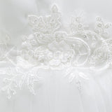 Abito Elegante Made In Italy Bianco Con Gonna In Tulle Bambina Le Chicche 65 - LE CHICCHE - LuxuryKids