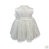 Abito Elegante Tulle Battesimo Neonata Bufi B10131A - BUFI - LuxuryKids