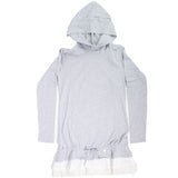 Abito In Caldo Cotone Grigio Bambina Take Two A00303 - TAKE TWO - LuxuryKids