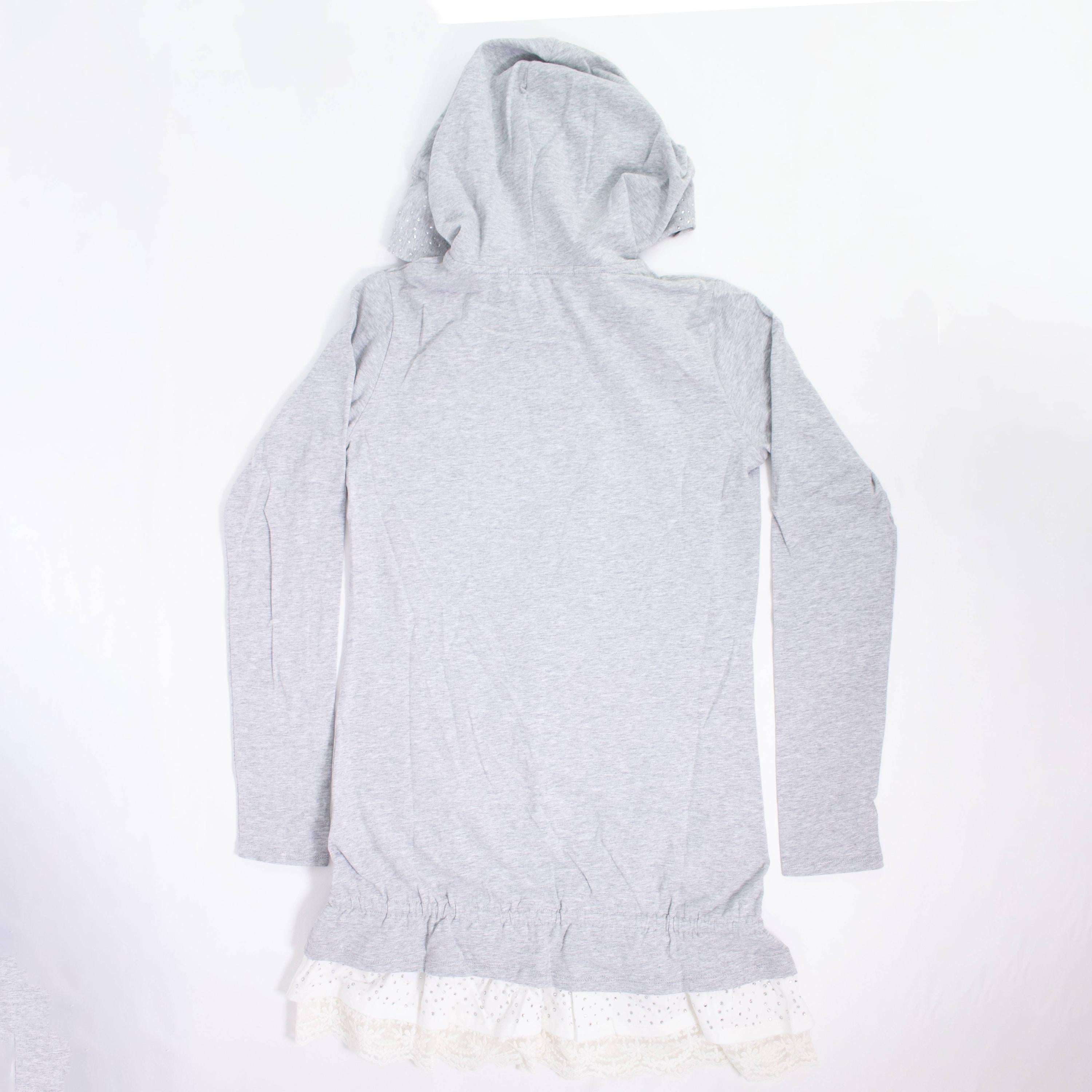 Abito In Caldo Cotone Grigio Bambina Take Two A00303 - TAKE TWO - LuxuryKids