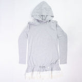 Abito In Caldo Cotone Grigio Bambina Take Two A00303 - TAKE TWO - LuxuryKids