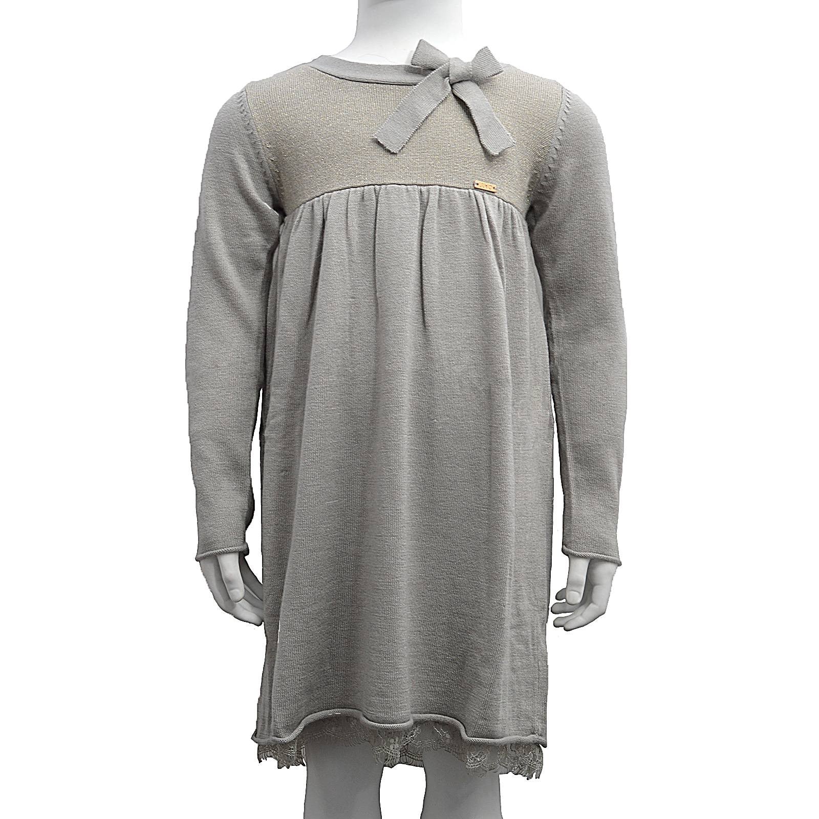 Abito in Misto Lana Grigio Bambina Liu Jo K63018 - LIU JO - LuxuryKids
