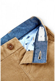 Pantalone In Velluto Millerighe Elasticizzato Neonato BOBOLI 715092 - BOBOLI - LuxuryKids