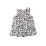 Abito smanicato con petali grigio perla neonata   Liu Jo H13008 - LIU JO - LuxuryKids