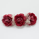 Applicazione Per Capelli Con Fiore In Stoffa Colorata E Nebbiolina Bambina SIENA 6001 - SIENA - LuxuryKids