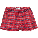 Bermuda In Caldo Cotone Scozzese Rosso Bambino A&J 541 - A&J - LuxuryKids