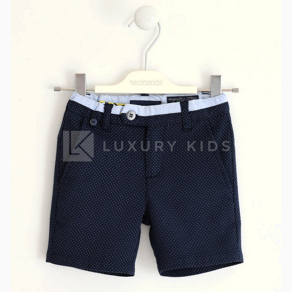 Bermuda in cotone Elegante Beige  Bambino  Sarabanda J533 - SARABANDA - LuxuryKids