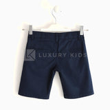 Bermuda In Twill Strech Di Cotne Blu Bambino Sarabanda J636 - SARABANDA - LuxuryKids