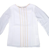 BLUSA ELEGANTE IN SETA BAMBINA PATACHOU 2333938-01 - PATACHOU - LuxuryKids