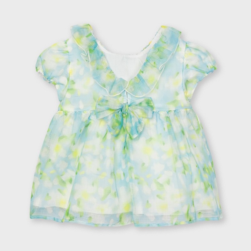 Blusa Mezza Manica Stampata Multicolour Bambina MAYORAL 3189 - MAYORAL - LuxuryKids