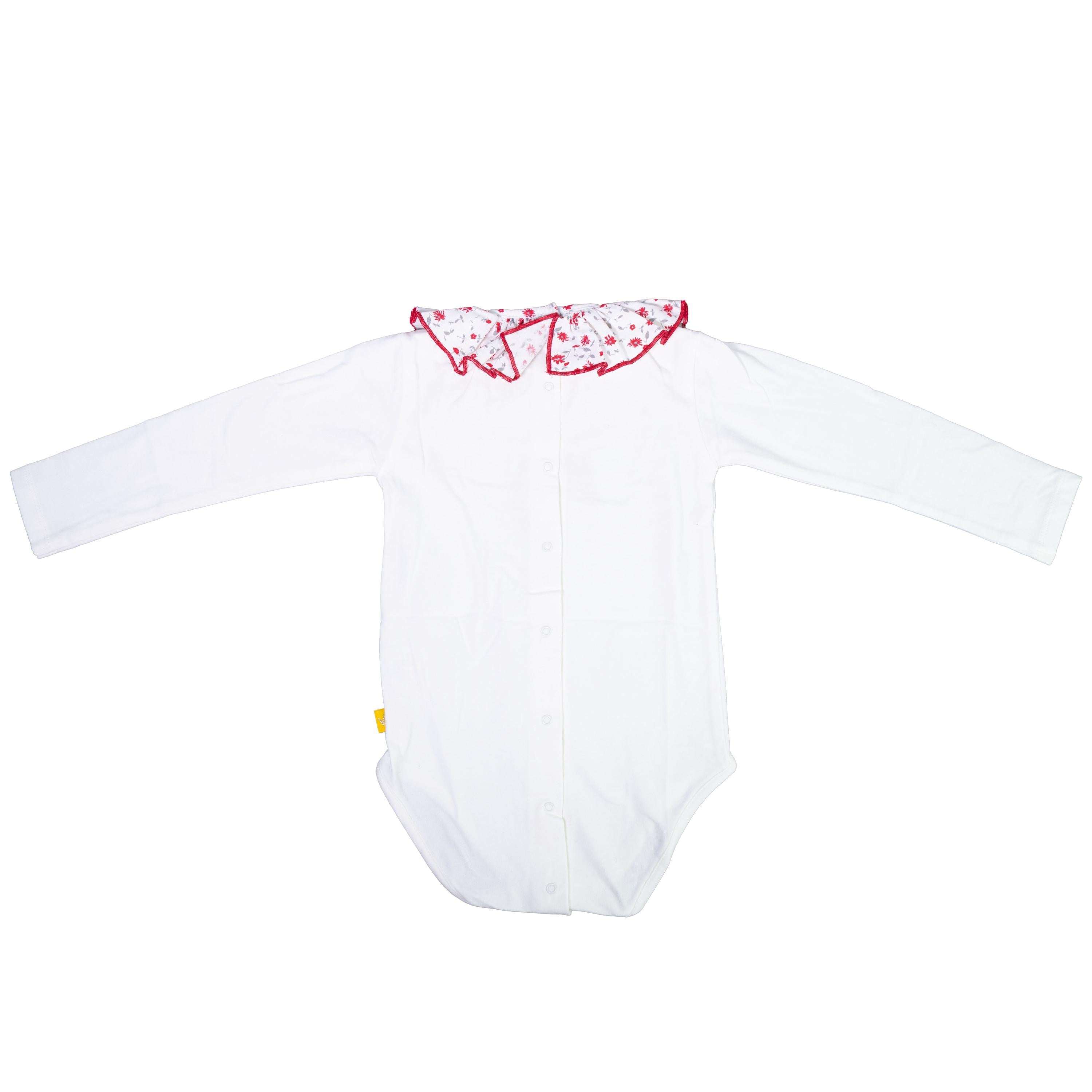 Body Con Collo Volant Fiorellini Neonata Chua B2T2GA - CHUA - LuxuryKids