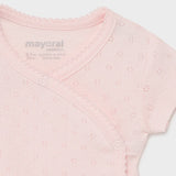 Body Mezza Manica Basic In Cotone Traforato Per Neonati MAYORAL 191B - MAYORAL - LuxuryKids