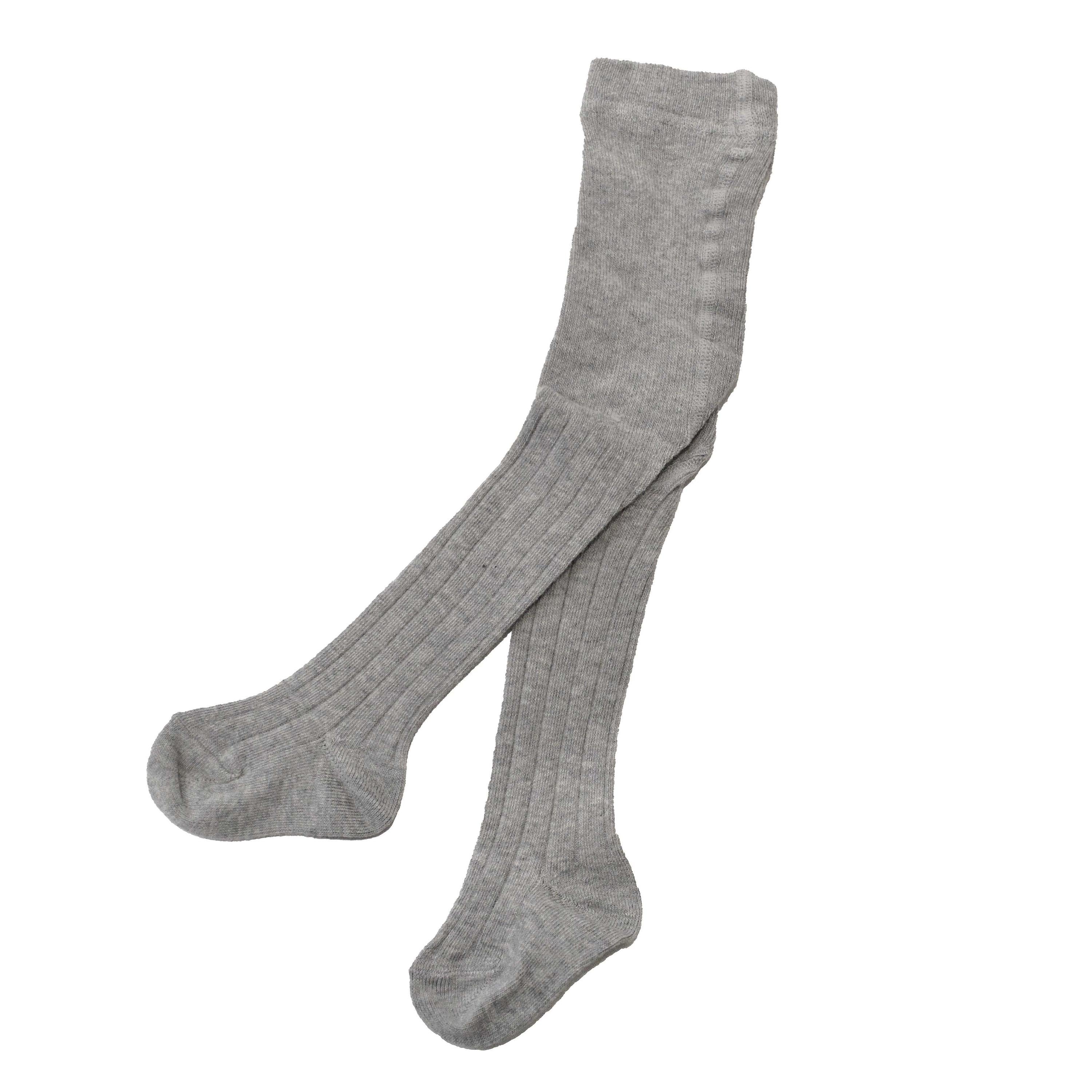 Calza in caldo cotone a coste elegante per  Neonati Grigio STORY LORIS 13311G-00 - STORY LORIS - LuxuryKids
