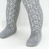 Calza in caldo cotone traforata neonati Grigio STORY LORIS 13198G-00 - STORY LORIS - LuxuryKids