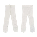 Calza in microfibra con strass neonata bianco STORY LORIS 13090BI-00 - STORY LORIS - LuxuryKids