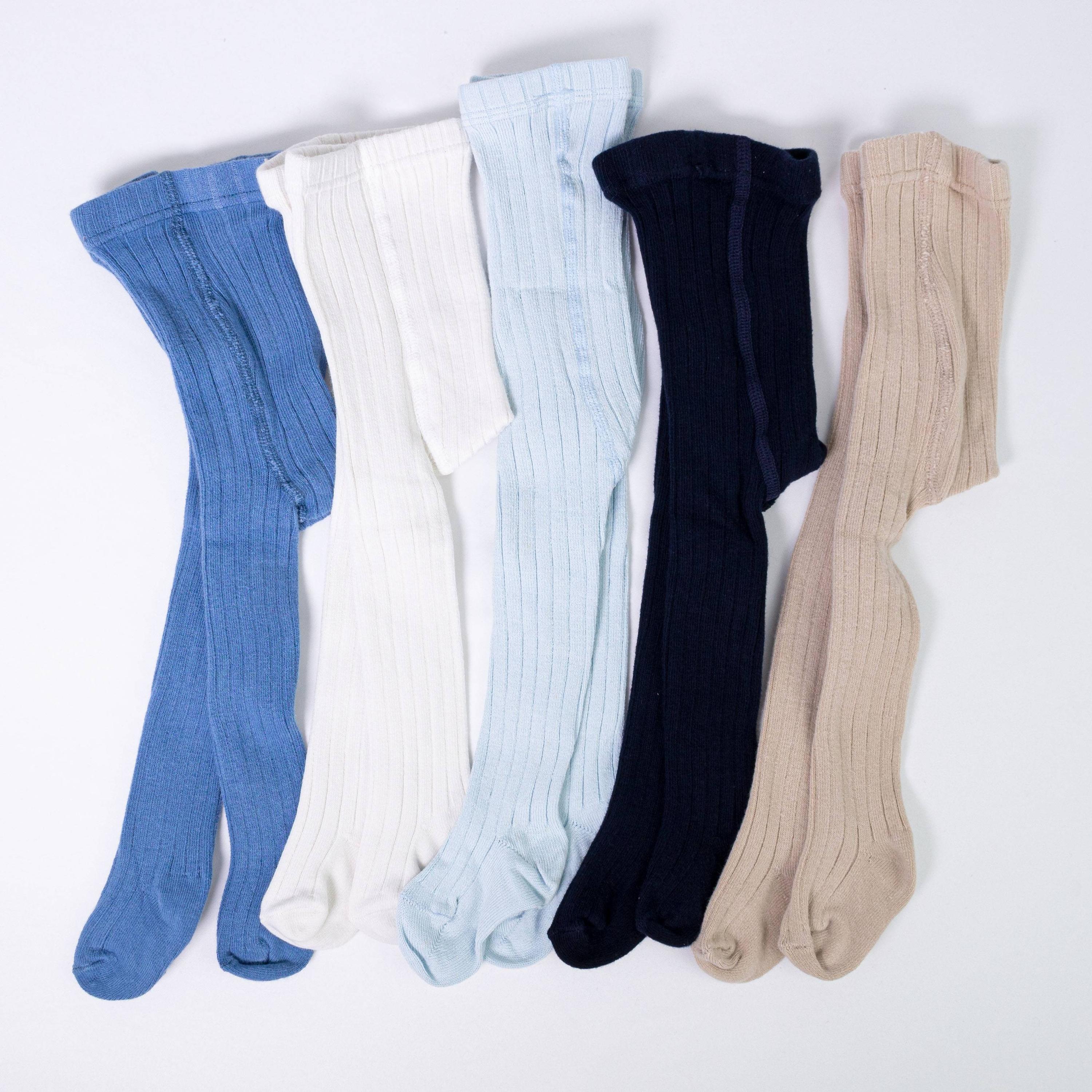 Calzamaglia In Caldo Cotone Costine Blu Neonati CARLOMAGNO 162 - CARLOMAGNO - LuxuryKids