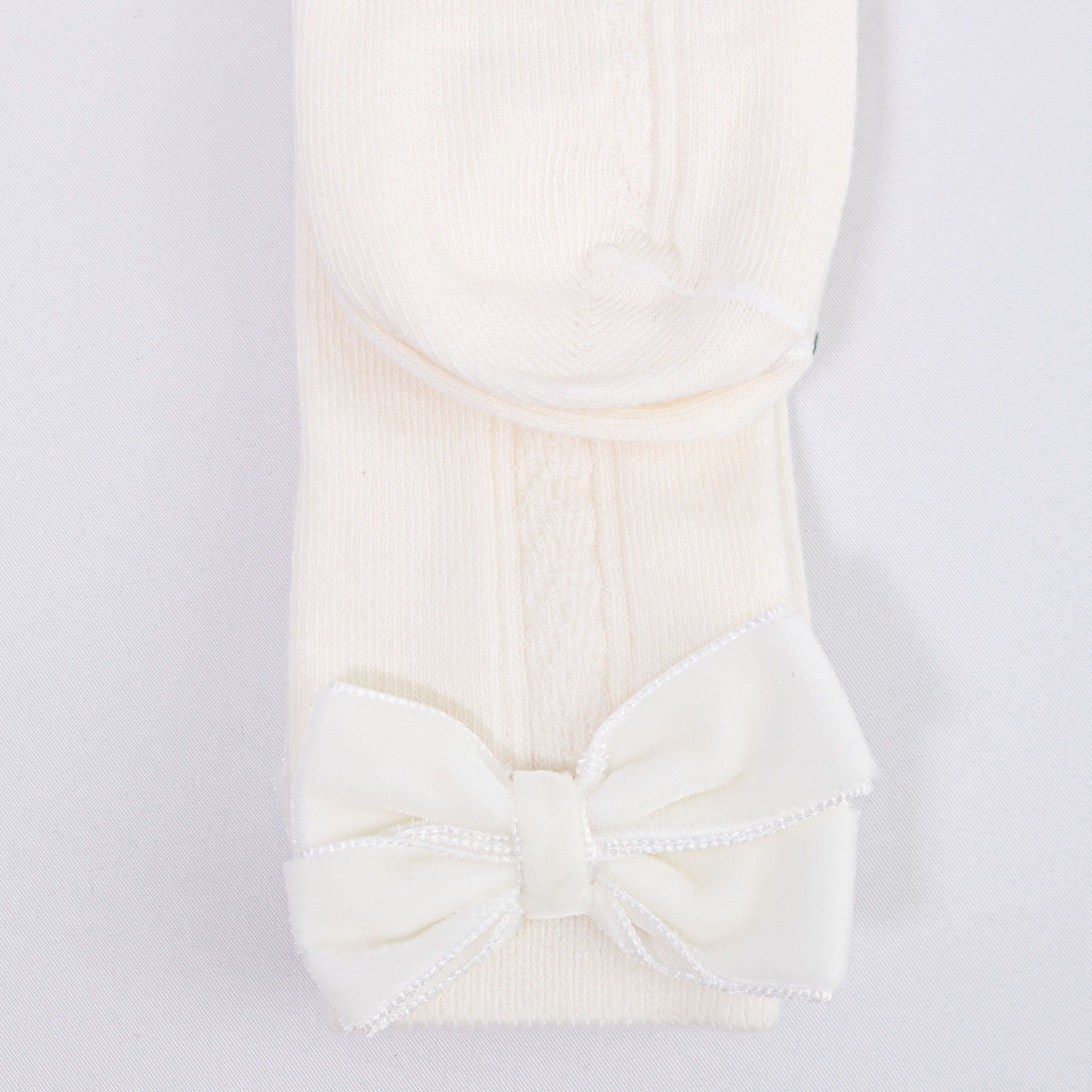 Calzini Caldo Cotone Fiocco Velluto Bambina Carlo Magno 2421 - CARLOMAGNO - LuxuryKids