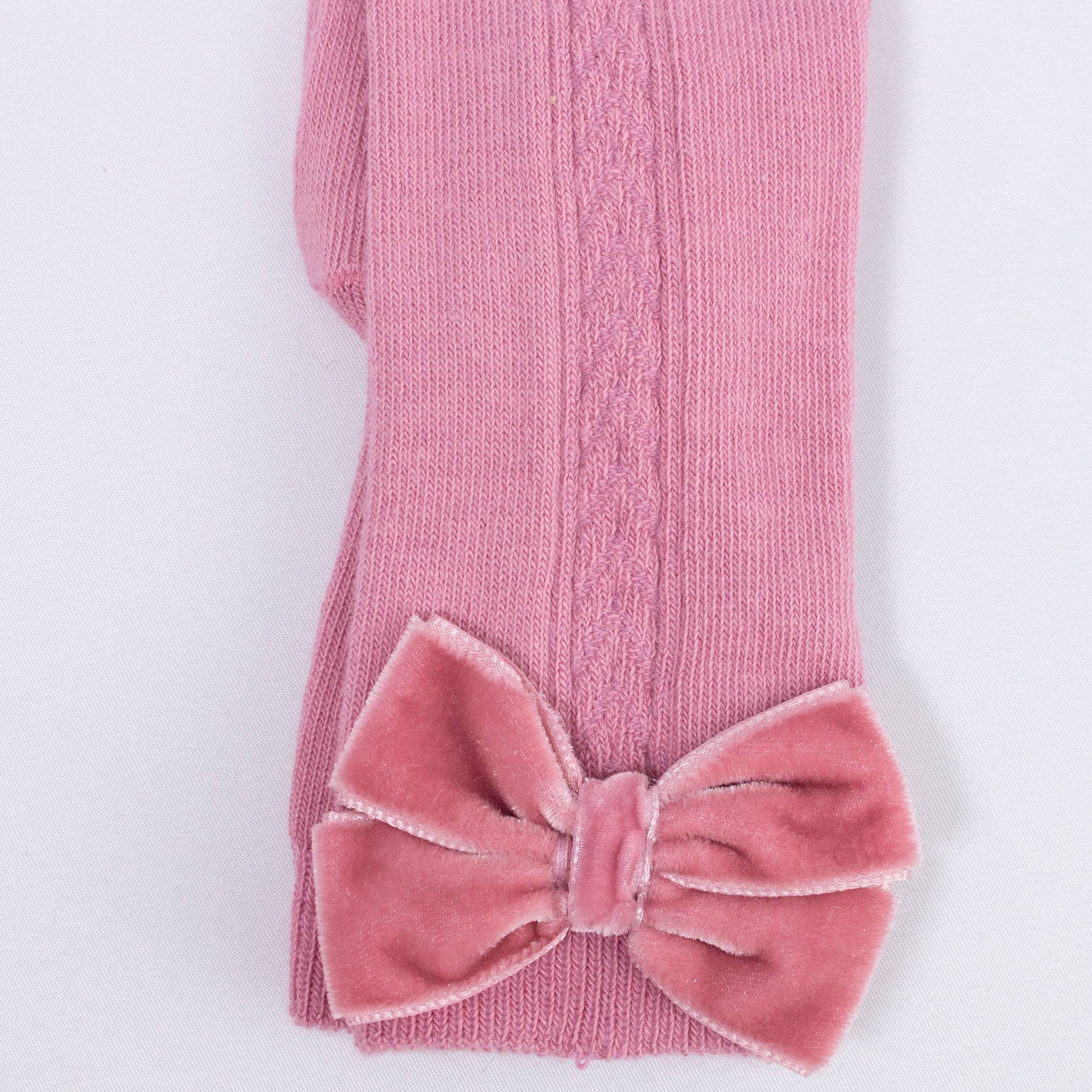 Calzini Caldo Cotone Fiocco Velluto Bambina Carlo Magno 2421 - CARLOMAGNO - LuxuryKids