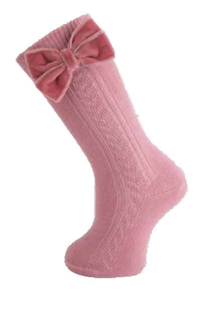 Calzini Caldo Cotone Fiocco Velluto Neonata Carlo Magno 2421 - CARLOMAGNO - LuxuryKids