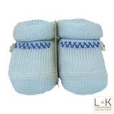 Calzini scarpetta caldo cotone nascita corredino Neonato celeste IVORY 42462 - IVORY - LuxuryKids