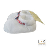 Calzini Scarpetta in Filo Nodo Marinaio Bianco Neonato Story Loris 8183 - STORY LORIS - LuxuryKids
