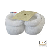 Calzini Scarpetta in Filo Nodo Marinaio Bianco Neonato Story Loris 8183 - STORY LORIS - LuxuryKids