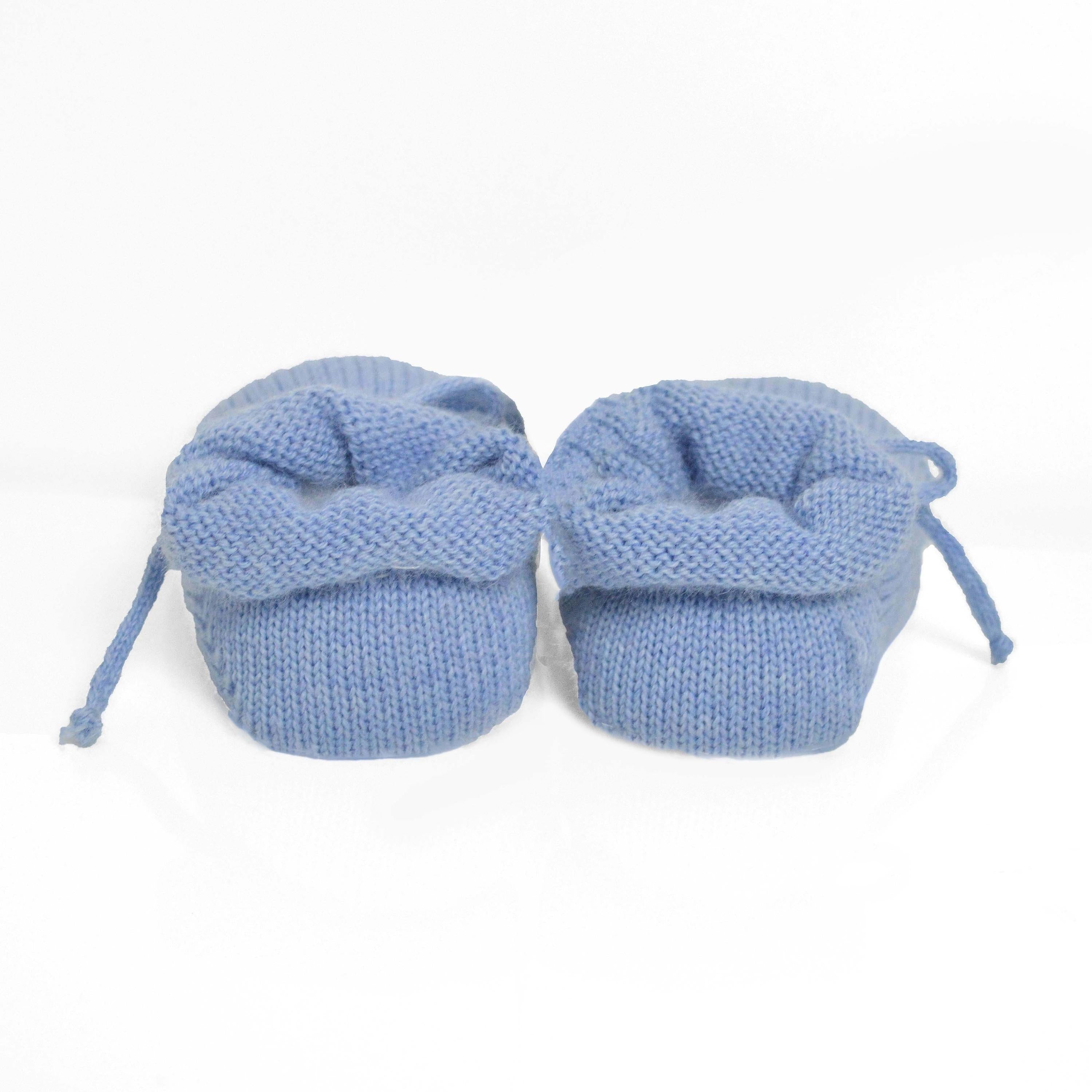 Calzini scarpetta in lana Bluette Neonato STORY LORIS 4911 - STORY LORIS - LuxuryKids