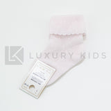 Calzino Corto In Cotone Con Risvoltino Neonato-a ROMBOLI 5065 - ROMBOLI - LuxuryKids