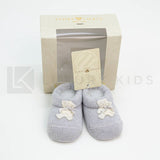 Calzino Scarpetta In 100% lana vergine Con Applicazione Di 2 Orsetti Neonato Story Loris 3703 - STORY LORIS - LuxuryKids