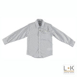 Camicia a Pois Blu Bambino Sarabanda Q310 - SARABANDA - LuxuryKids