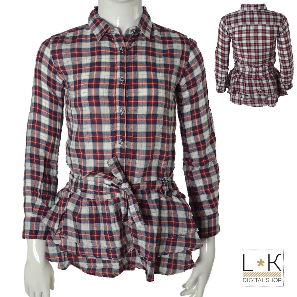 Camicia a Quadretti Bambina Take Two C00536-02 - TAKE TWO - LuxuryKids