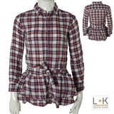 Camicia a Quadretti Bambina Take Two C00536-02 - TAKE TWO - LuxuryKids