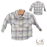Camicia a Quadretti Neonato Minibanda F740 - MINIBANDA - LuxuryKids