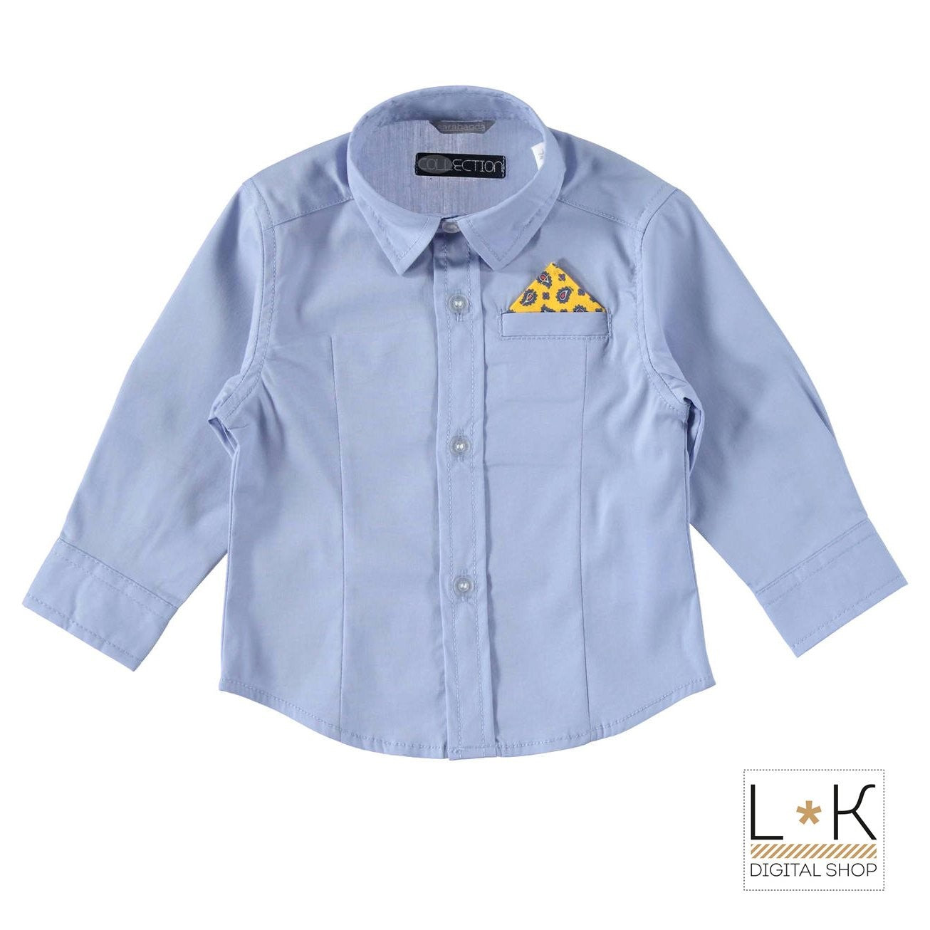 Camicia a Tinta Unita con Pochette Neonato Sarabanda T111 - SARABANDA - LuxuryKids