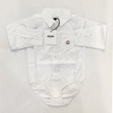 Camicia a Tinta Unita Neonato Moschino MUC657 - MOSCHINO - LuxuryKids
