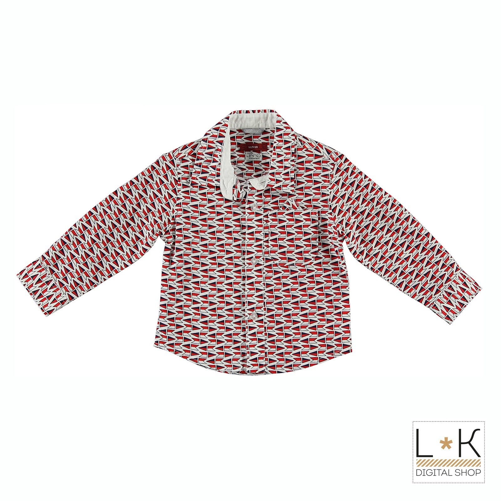Camicia con stampa  Bambino Sarabanda Q117 - SARABANDA - LuxuryKids