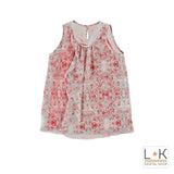 Camicia con Stampa Bambina Rosso Sarabanda M411 - SARABANDA - LuxuryKids