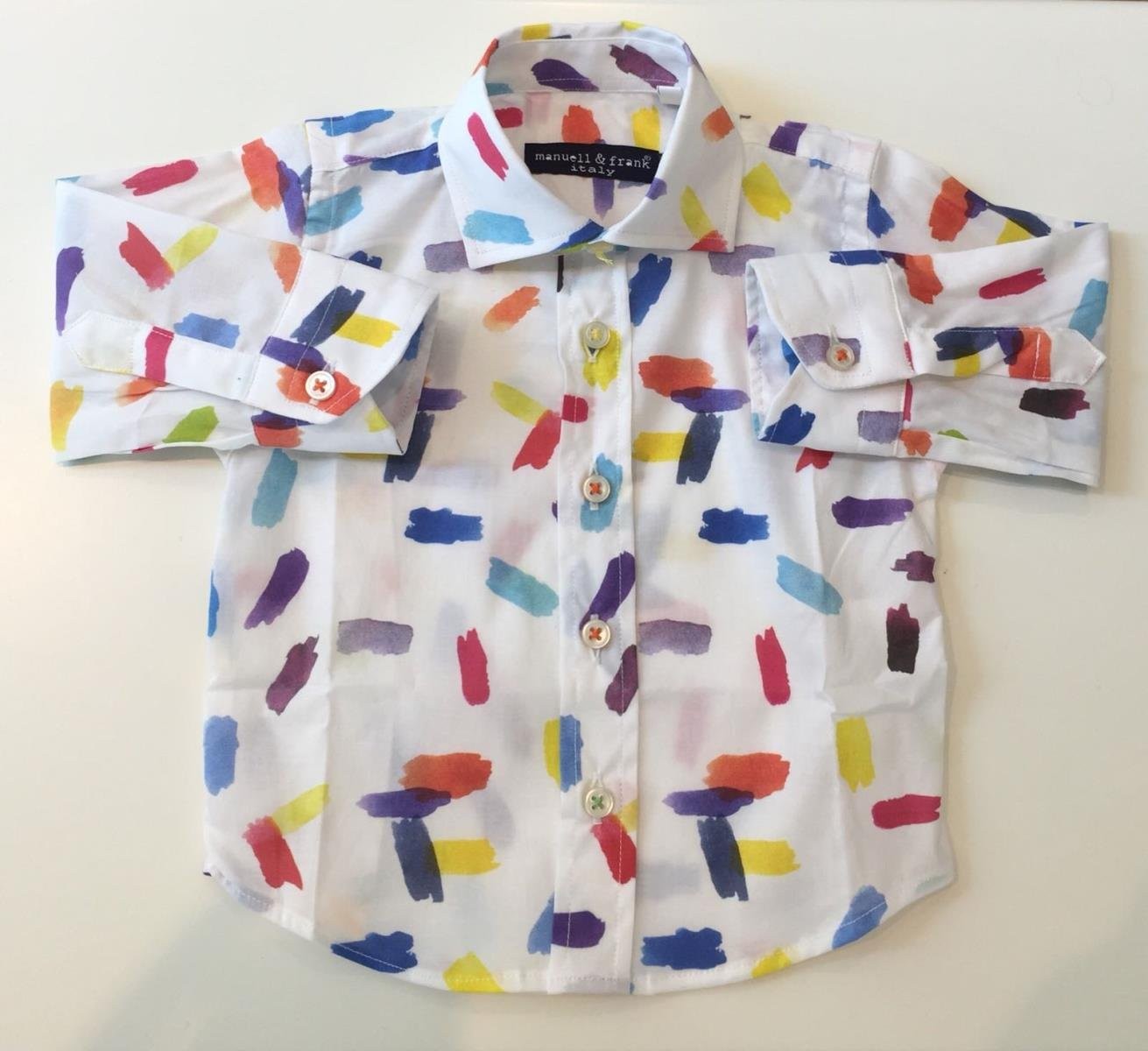 Camicia con Stampa Multicolor Bambino Manuell & Frank M3102 - MANUELL&FRANK - LuxuryKids