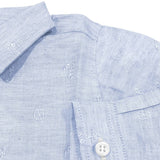 Camicia con stampa Neonato Celeste Ninnaoh E17289 - NINNAOH - LuxuryKids