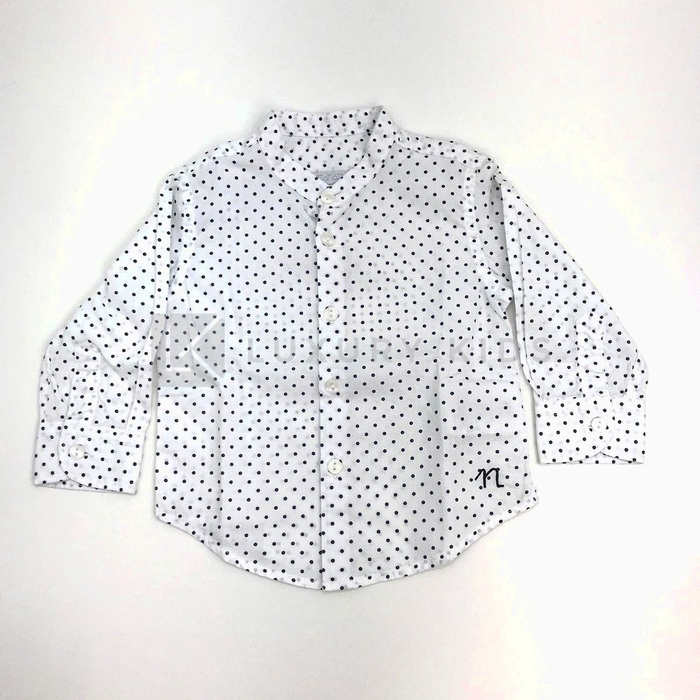 Camicia Coreana a Pois Neonato Nanan E163024 - NANAN - LuxuryKids