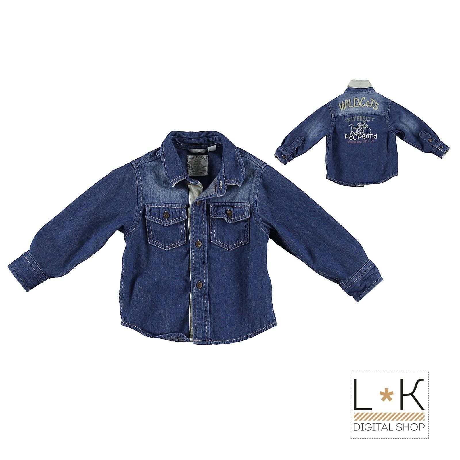 Camicia di Jeans Neonato Sarabanda L113 - SARABANDA - LuxuryKids