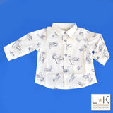 Camicia Fantasia elicotteri  Neonato Minibanda S618 - MINIBANDA - LuxuryKids
