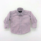 Camicia In Cotone Bianca-Rossa Fantasia Stelle Neonato Manuell & Frank MF3042N - MANUELL&FRANK - LuxuryKids