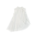 Camicia In Misto Seta Bianca Smanicata Bambina Fun&Fun FNCJSH1029 - FUN&FUN - LuxuryKids