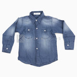 Camicia Jeansata con Micro Fantasia Bambino Brian Rush BR01615 - BRIAN RUSH - LuxuryKids