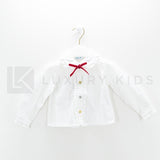 Camicia manica lunga con colletto caldo cotone Neonata A&J 534R - A&J - LuxuryKids