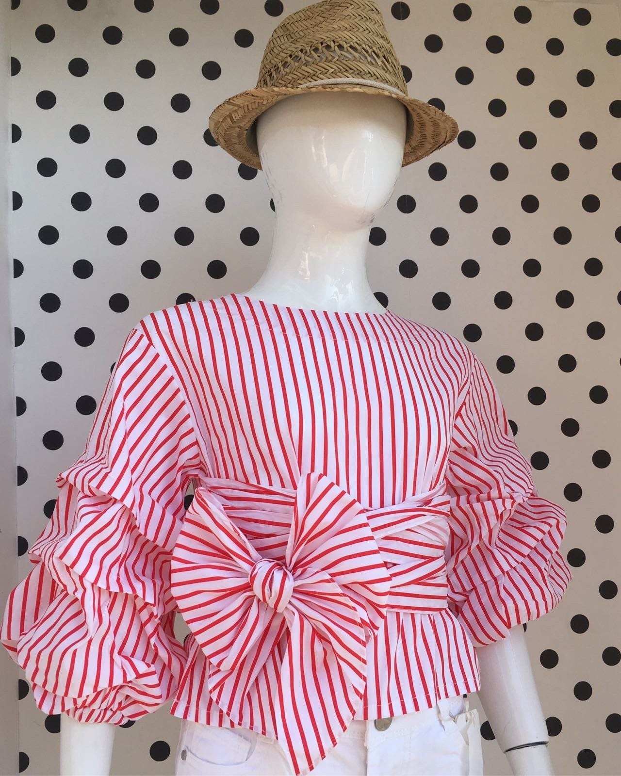 Camicia Righe Rosso Bianco Bambina Fun&Fun FNJSH3730 - FUN&FUN - LuxuryKids