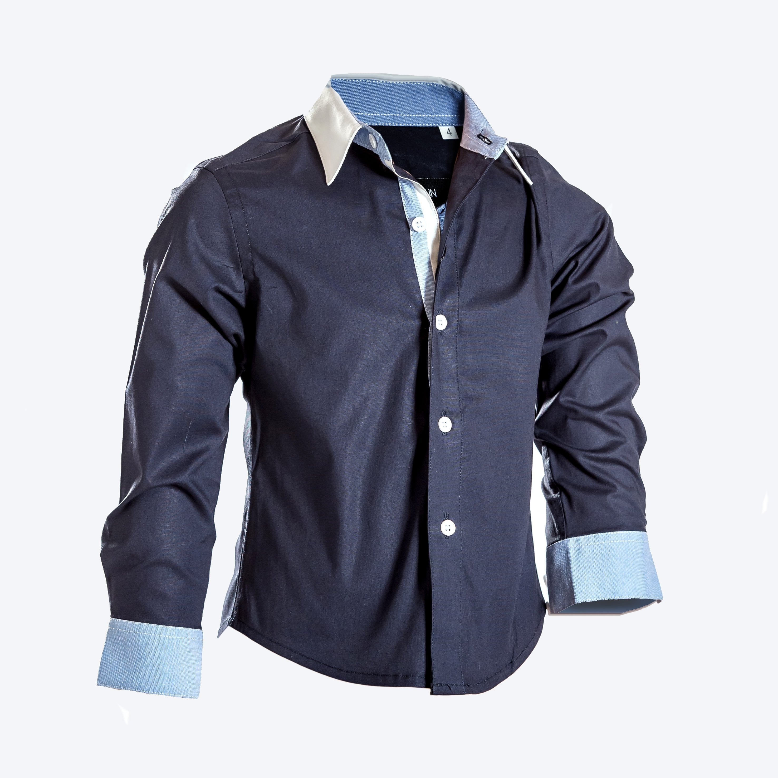 Camicia Tinta Unita Bambino Fun&Fun FUNMBSH4812 - FUN&FUN - LuxuryKids